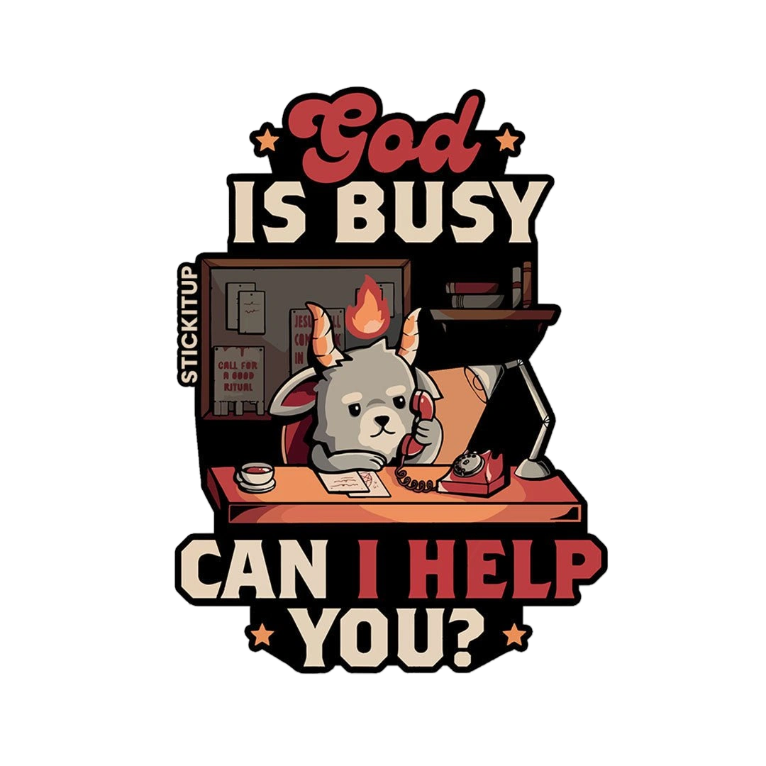 Can I Help You Sticker